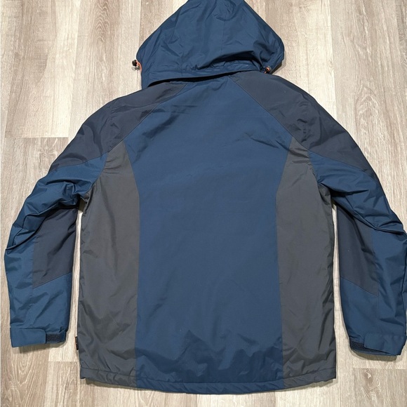 Free Country Men's Navy and Charcoal Raincoat - Picture 5 of 5